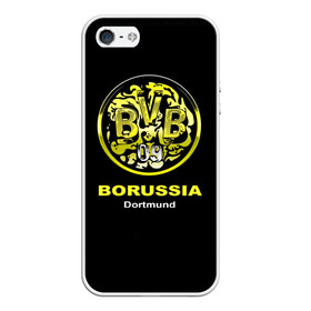 Чехол для iPhone 5/5S матовый с принтом Borussia Dortmund в Кировске, Силикон | Область печати: задняя сторона чехла, без боковых панелей | боруссия | дортмунд