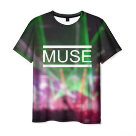 Мужская футболка 3D с принтом Muse в Кировске, 100% полиэфир | прямой крой, круглый вырез горловины, длина до линии бедер | Тематика изображения на принте: 