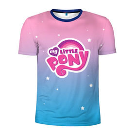 Мужская футболка 3D спортивная с принтом My Little Pony в Кировске, 100% полиэстер с улучшенными характеристиками | приталенный силуэт, круглая горловина, широкие плечи, сужается к линии бедра | dash | rainbow