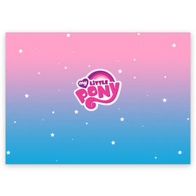Поздравительная открытка с принтом My Little Pony в Кировске, 100% бумага | плотность бумаги 280 г/м2, матовая, на обратной стороне линовка и место для марки
 | dash | rainbow