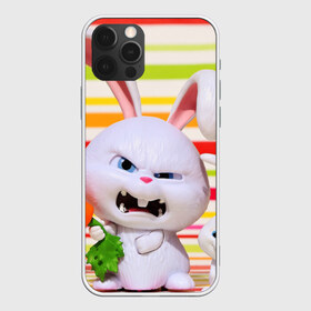 Чехол для iPhone 12 Pro Max с принтом Злой кролик в Кировске, Силикон |  | Тематика изображения на принте: животные | злой | игрушка | кролик | мультфильм | тайная жизнь домашних животных