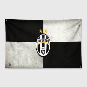 Флаг-баннер с принтом Juventus FC в Кировске, 100% полиэстер | размер 67 х 109 см, плотность ткани — 95 г/м2; по краям флага есть четыре люверса для крепления | juve | италия | клуб | фк | футбол | футбольный | ювентус