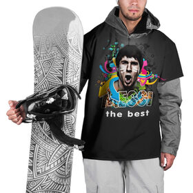 Накидка на куртку 3D с принтом Messi the best в Кировске, 100% полиэстер |  | 