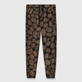 Женские брюки 3D с принтом Кофейные зёрна в Кировске, полиэстер 100% | прямой крой, два кармана без застежек по бокам, с мягкой трикотажной резинкой на поясе и по низу штанин. В поясе для дополнительного комфорта — широкие завязки | Тематика изображения на принте: coffee | coffee grains | grains | кофе | кофейные зёрна