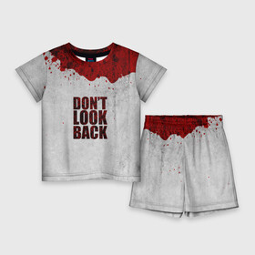 Детский костюм с шортами 3D с принтом The Walking Dead в Кировске,  |  | the walking dead | америка | апокалипсис | глен | дерил | зомби | карл | кровь | рик | сша | ходячие мертвецы