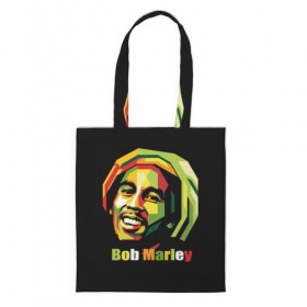 Сумка 3D повседневная с принтом Bob Marley в Кировске, 100% полиэстер | Плотность: 200 г/м2; Размер: 34×35 см; Высота лямок: 30 см | боб марли | регги