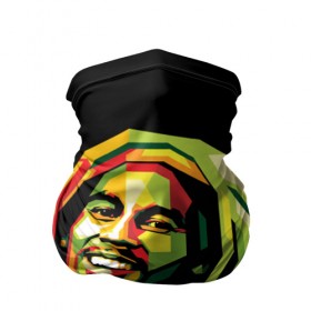 Бандана-труба 3D с принтом Bob Marley в Кировске, 100% полиэстер, ткань с особыми свойствами — Activecool | плотность 150‒180 г/м2; хорошо тянется, но сохраняет форму | боб марли | регги