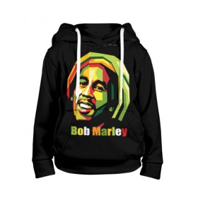 Детская толстовка 3D с принтом Bob Marley в Кировске, 100% полиэстер | двухслойный капюшон со шнурком для регулировки, мягкие манжеты на рукавах и по низу толстовки, спереди карман-кенгуру с мягким внутренним слоем | боб марли | регги