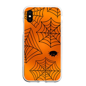 Чехол для iPhone XS Max матовый с принтом Halloween в Кировске, Силикон | Область печати: задняя сторона чехла, без боковых панелей | Тематика изображения на принте: cat | dark | halloween | вамп | вампир | ведьма | готика | кот | кошка | магия | ночь | тыква | хэллоуин