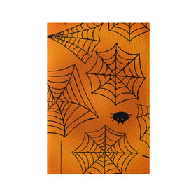Обложка для паспорта матовая кожа с принтом Halloween в Кировске, натуральная матовая кожа | размер 19,3 х 13,7 см; прозрачные пластиковые крепления | Тематика изображения на принте: cat | dark | halloween | вамп | вампир | ведьма | готика | кот | кошка | магия | ночь | тыква | хэллоуин