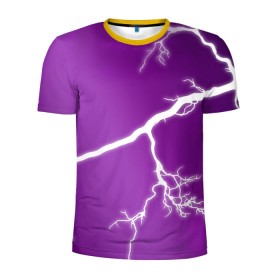 Мужская футболка 3D спортивная с принтом cs:go - Lightning strike в Кировске, 100% полиэстер с улучшенными характеристиками | приталенный силуэт, круглая горловина, широкие плечи, сужается к линии бедра | Тематика изображения на принте: cs | csgo | lightning strike | го | кс | удар молнии