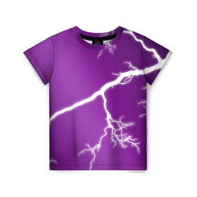 Детская футболка 3D с принтом cs:go - Lightning strike в Кировске, 100% гипоаллергенный полиэфир | прямой крой, круглый вырез горловины, длина до линии бедер, чуть спущенное плечо, ткань немного тянется | cs | csgo | lightning strike | го | кс | удар молнии