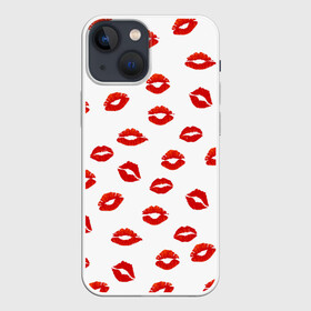 Чехол для iPhone 13 mini с принтом Поцелуйчики в Кировске,  |  | background | bride | corporate | groom | kiss | lips | wedding | губы | жених | корпоративный | любимая | любимый | любовь | невеста | поцелуй | свадьба | страсть | фон
