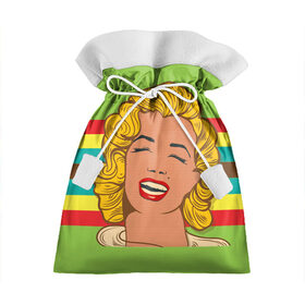 Подарочный 3D мешок с принтом Marilyn Monroe в Кировске, 100% полиэстер | Размер: 29*39 см | marilyn monroe | мэрилин монро