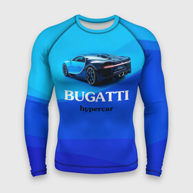 Мужской рашгард 3D с принтом Bugatti hypercar в Кировске,  |  | bugatti | chiron | hypercar | бугатти | гиперкар | суперкар | широн