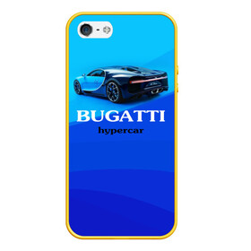 Чехол для iPhone 5/5S матовый с принтом Bugatti hypercar в Кировске, Силикон | Область печати: задняя сторона чехла, без боковых панелей | Тематика изображения на принте: bugatti | chiron | hypercar | бугатти | гиперкар | суперкар | широн