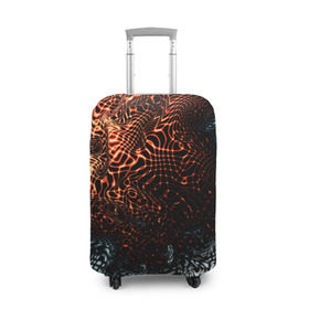 Чехол для чемодана 3D с принтом technology в Кировске, 86% полиэфир, 14% спандекс | двустороннее нанесение принта, прорези для ручек и колес | разводы | рябь