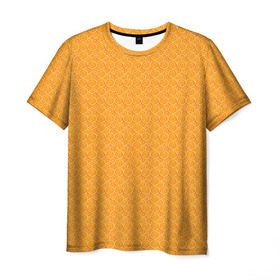 Мужская футболка 3D с принтом Текстура апельсин в Кировске, 100% полиэфир | прямой крой, круглый вырез горловины, длина до линии бедер | Тематика изображения на принте: orange | апельсин | еда | мода | стиль | текстура