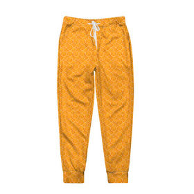 Мужские брюки 3D с принтом Текстура апельсин в Кировске, 100% полиэстер | манжеты по низу, эластичный пояс регулируется шнурком, по бокам два кармана без застежек, внутренняя часть кармана из мелкой сетки | Тематика изображения на принте: orange | апельсин | еда | мода | стиль | текстура