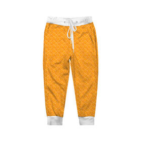 Детские брюки 3D с принтом Текстура апельсин в Кировске, 100% полиэстер | манжеты по низу, эластичный пояс регулируется шнурком, по бокам два кармана без застежек, внутренняя часть кармана из мелкой сетки | orange | апельсин | еда | мода | стиль | текстура