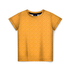 Детская футболка 3D с принтом Текстура апельсин в Кировске, 100% гипоаллергенный полиэфир | прямой крой, круглый вырез горловины, длина до линии бедер, чуть спущенное плечо, ткань немного тянется | orange | апельсин | еда | мода | стиль | текстура