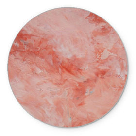 Коврик круглый с принтом Розовый мрамор - Венец в Кировске, резина и полиэстер | круглая форма, изображение наносится на всю лицевую часть | каменный | камень | мрамор | мраморный | розовый мрамор