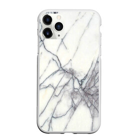 Чехол для iPhone 11 Pro матовый с принтом Белый мрамор в Кировске, Силикон |  | Тематика изображения на принте: каменный | камень