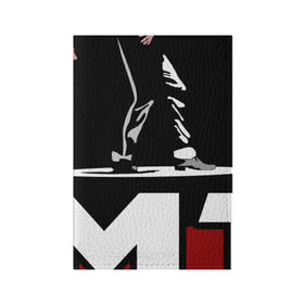 Обложка для паспорта матовая кожа с принтом Майкл Джексон в Кировске, натуральная матовая кожа | размер 19,3 х 13,7 см; прозрачные пластиковые крепления | michael jackson | mj | король | майкл джексон | поп музыка