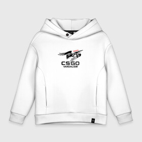 Детское худи Oversize хлопок с принтом cs:go   Mirage graffity в Кировске, френч-терри — 70% хлопок, 30% полиэстер. Мягкий теплый начес внутри —100% хлопок | боковые карманы, эластичные манжеты и нижняя кромка, капюшон на магнитной кнопке | Тематика изображения на принте: awp | coldzera | cs | csgo | graffity | mirage | sk | го | кс