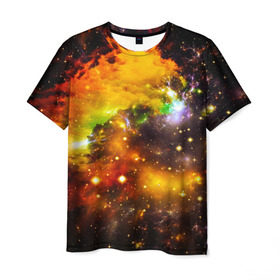 Мужская футболка 3D с принтом Восхитительный космос в Кировске, 100% полиэфир | прямой крой, круглый вырез горловины, длина до линии бедер | Тематика изображения на принте: вселенная | галактика | звёзды | космическое пространство | космос | созвездие