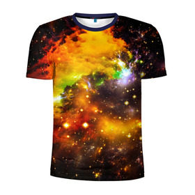 Мужская футболка 3D спортивная с принтом Восхитительный космос в Кировске, 100% полиэстер с улучшенными характеристиками | приталенный силуэт, круглая горловина, широкие плечи, сужается к линии бедра | вселенная | галактика | звёзды | космическое пространство | космос | созвездие