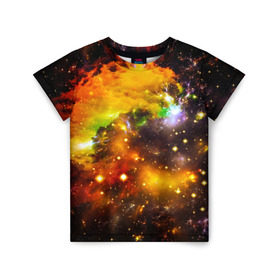 Детская футболка 3D с принтом Восхитительный космос в Кировске, 100% гипоаллергенный полиэфир | прямой крой, круглый вырез горловины, длина до линии бедер, чуть спущенное плечо, ткань немного тянется | вселенная | галактика | звёзды | космическое пространство | космос | созвездие