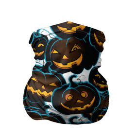 Бандана-труба 3D с принтом Happy Halloween в Кировске, 100% полиэстер, ткань с особыми свойствами — Activecool | плотность 150‒180 г/м2; хорошо тянется, но сохраняет форму | 