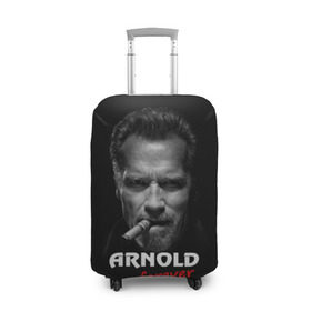 Чехол для чемодана 3D с принтом Arnold forever в Кировске, 86% полиэфир, 14% спандекс | двустороннее нанесение принта, прорези для ручек и колес | актёр | арнольд шварценеггер | боевик | звезда | киногерой | супергерой | терминатор