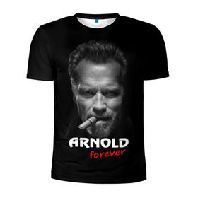 Мужская футболка 3D спортивная с принтом Arnold forever в Кировске, 100% полиэстер с улучшенными характеристиками | приталенный силуэт, круглая горловина, широкие плечи, сужается к линии бедра | актёр | арнольд шварценеггер | боевик | звезда | киногерой | супергерой | терминатор