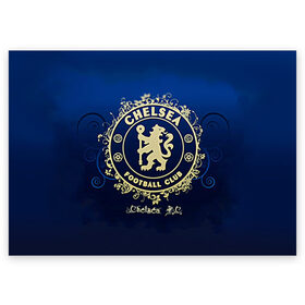Поздравительная открытка с принтом Chelsea в Кировске, 100% бумага | плотность бумаги 280 г/м2, матовая, на обратной стороне линовка и место для марки
 | chelsea | football. | английская премьер лига | апл | футбол | челси