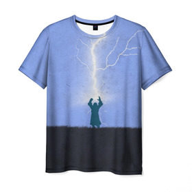Мужская футболка 3D с принтом Zeus в Кировске, 100% полиэфир | прямой крой, круглый вырез горловины, длина до линии бедер | Тематика изображения на принте: dota | dota 2 | zeus | дота | зевс