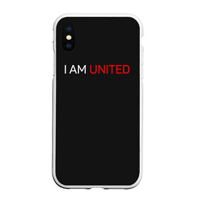 Чехол для iPhone XS Max матовый с принтом Manchester United team в Кировске, Силикон | Область печати: задняя сторона чехла, без боковых панелей | manchester united