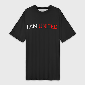 Платье-футболка 3D с принтом Manchester United team в Кировске,  |  | manchester united