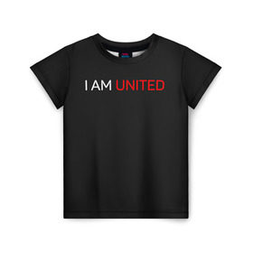 Детская футболка 3D с принтом Manchester United team в Кировске, 100% гипоаллергенный полиэфир | прямой крой, круглый вырез горловины, длина до линии бедер, чуть спущенное плечо, ткань немного тянется | manchester united