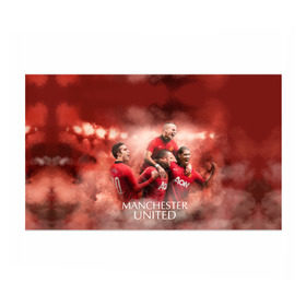 Бумага для упаковки 3D с принтом Manchester United в Кировске, пластик и полированная сталь | круглая форма, металлическое крепление в виде кольца | Тематика изображения на принте: manchester united