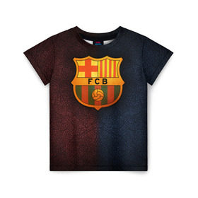 Детская футболка 3D с принтом Barcelona8 в Кировске, 100% гипоаллергенный полиэфир | прямой крой, круглый вырез горловины, длина до линии бедер, чуть спущенное плечо, ткань немного тянется | barcelona | football | барса | барселона | примера | футбол | чемпионат испании