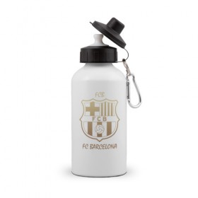 Бутылка спортивная с принтом Barcelona1 в Кировске, металл | емкость — 500 мл, в комплекте две пластиковые крышки и карабин для крепления | barcelona | football | барса | барселона | примера | футбол | чемпионат испании