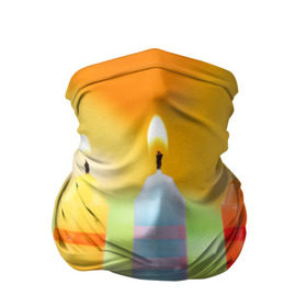 Бандана-труба 3D с принтом Цвета радости в Кировске, 100% полиэстер, ткань с особыми свойствами — Activecool | плотность 150‒180 г/м2; хорошо тянется, но сохраняет форму | арт | новинки | огонь | подарок | радуга | яркие