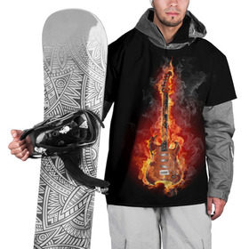 Накидка на куртку 3D с принтом Адская гитара в Кировске, 100% полиэстер |  | Тематика изображения на принте: ад | арт | дым | музыка | новинки | огонь | пламя | популярные | энергия | яркие