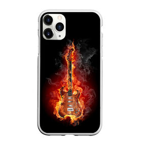 Чехол для iPhone 11 Pro матовый с принтом Адская гитара в Кировске, Силикон |  | Тематика изображения на принте: ад | арт | дым | музыка | новинки | огонь | пламя | популярные | энергия | яркие