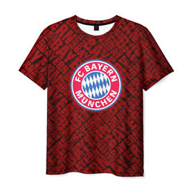 Мужская футболка 3D с принтом Bayern munich в Кировске, 100% полиэфир | прямой крой, круглый вырез горловины, длина до линии бедер | bavaria | munchen | бавария | мюнхен