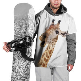 Накидка на куртку 3D с принтом Жираф VPPDGryphon в Кировске, 100% полиэстер |  | luxury | premium | vip | vppdgryphon | жираф | премиум | эксклюзив