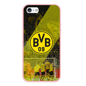 Чехол для iPhone 5/5S матовый с принтом Borussia в Кировске, Силикон | Область печати: задняя сторона чехла, без боковых панелей | 09 | bvb | бвб | борусия | боруссия | дортмунд