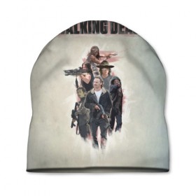Шапка 3D с принтом Walking Dead в Кировске, 100% полиэстер | универсальный размер, печать по всей поверхности изделия | walking dead | zombie | зомби | ходячие мертвецы